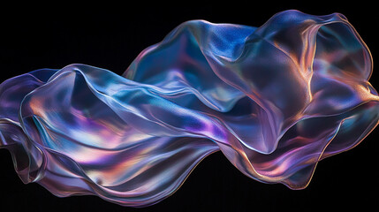 A macro shot of a floating ethereal flame, its colors shifting between blue, violet, and silver, casting a hypnotic glow against the darkness.