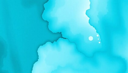 Obraz premium Serene Abstract Watercolor Painting in Shades of Blue with Soft Edges. abstract blue watercolor background