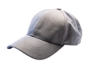 Gray cap mockup isolated on transparent background