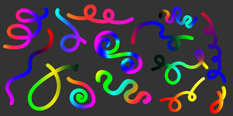 Colorful Vector Confetti and Celebration Elements