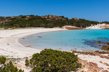 spiaggia rosa nell' isola di Budelli, arcipelago della Maddalena, Sardegna 