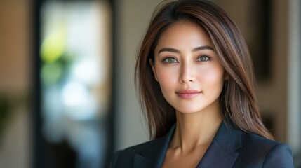 Fototapeta premium Confident Young Asian Businesswoman Portrait