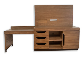 wooden chair isolated on white