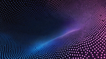 Obraz premium Abstract AI neural network background with glowing lines and waves