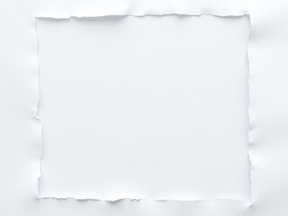 Obraz premium Torn blank pages with uneven texture edges, set of ripped white paper sheets isolated on background, document or newspaper mockup, copy space, torn, paper