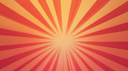 Abstract Radiating Sunburst Design in Warm Tones