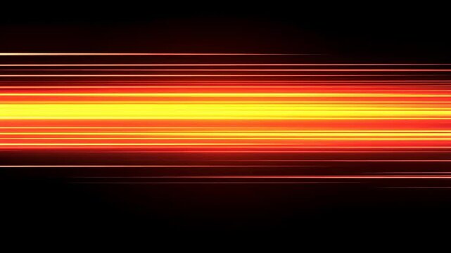 Abstract Light Streaks: Fiery Hues in Motion