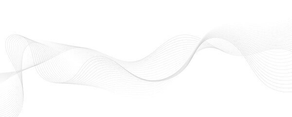 Abstract gray wave dynamic curve lines background. Energy technology concept modern backdrop design for business, presentation, banner.