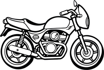 Fototapeta premium vector illustration of a motorcycle
