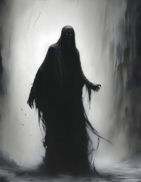 Dark Figure in the Mist