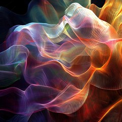 Obraz premium Colorful abstract swirls, design element