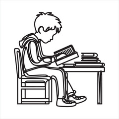 Single one line A line of podcast and music microphones silhouette on white background
