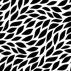 Black and white floral pattern
