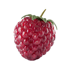 Close-up of a Single Red Raspberry