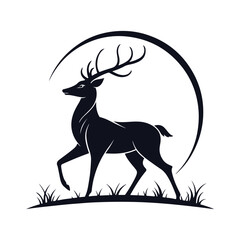 Majestic Wild Deer in Serene Forest Landscape