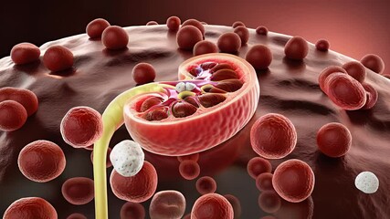 kidney disease Remove kidney stones. 3d illustration