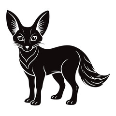 fennec fox vector illustration