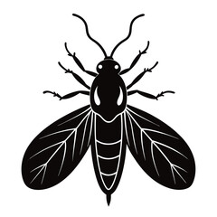 peach twig borer vector illustration