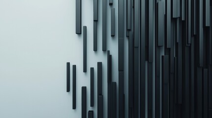 Fototapeta premium a matte black stacked bar arrangement with silver edges, sleek modern minimalist design, hyper-detailed shading, isolated on white background