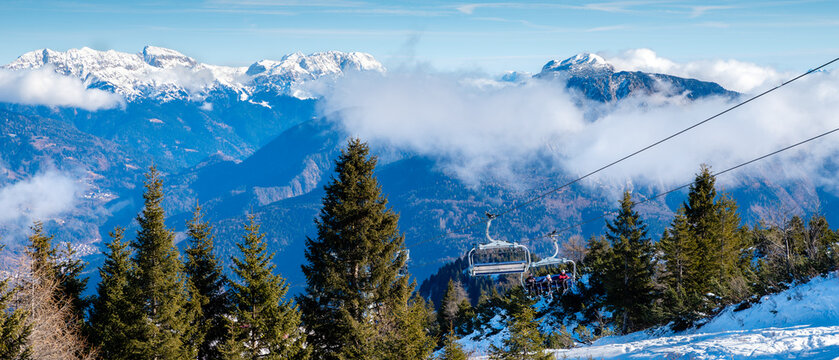 monte zoncolan ski resort in italy