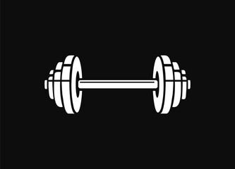 Weight, Weight lifting vector icon.
