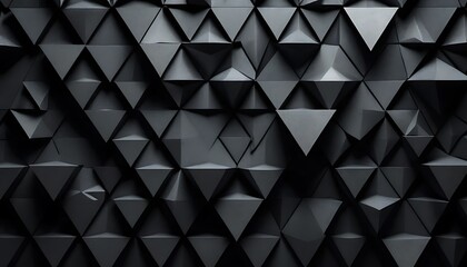 Fototapeta premium Dark Geometric Ascent, A Textured Triangle Array for Modern Design