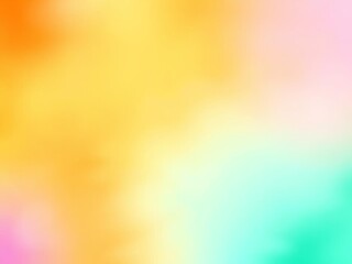 Obraz premium Orange teal green pink abstract grainy gradient background noise texture effect summer poster design, isolated on white background, copy space for text, effect, summer