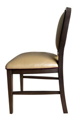 wooden chair isolated on white