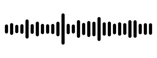 Podcast sound waves set. Waveform pattern for music player, podcast, voise message, music app. Audio wave icon. Equalizer template.