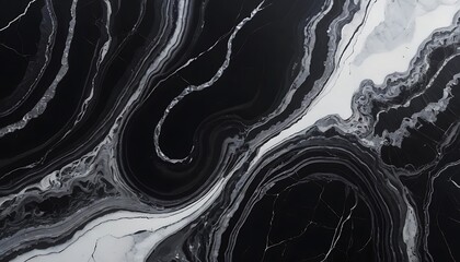 Obraz premium Intricate patterns of monochrome marble veining texture for backdrop