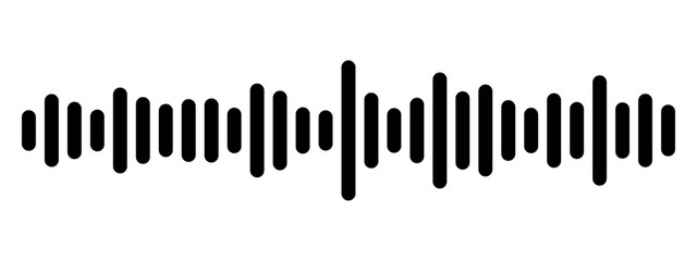 Podcast sound waves set. Waveform pattern for music player, podcast, voise message, music app. Audio wave icon. Equalizer template.