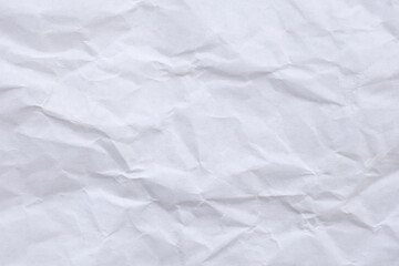 Crumpled white paper texture background