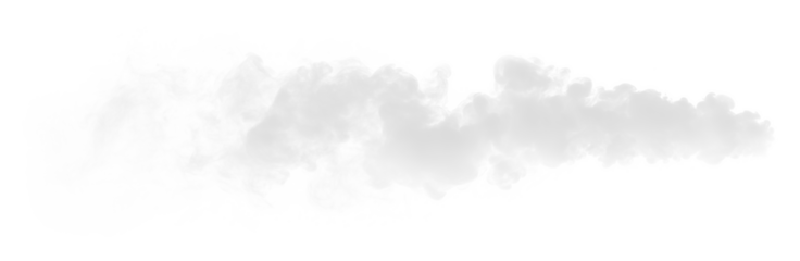 White gray smoke vapor fumes swirls shapes transparent PNG, isolated background cutout. Misty effect,