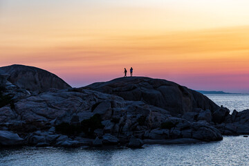 Tramonto sugli scogli di punta Tegge - Isola della Maddalena, Sardegna