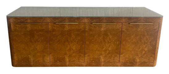 wooden box isolated on white