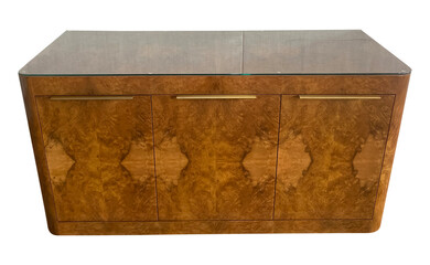 wooden box isolated on white