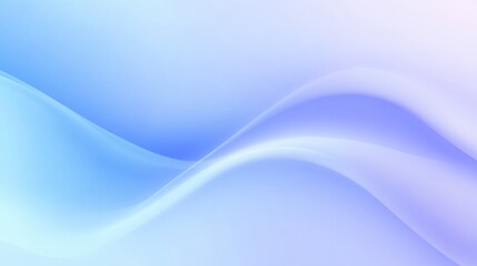 Obraz premium Abstract Blue Wave Background: Soft, Gentle Curves and Gradient Hues