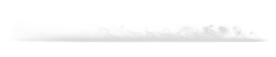Stage floor white gray smoke mist transparent PNG, isolated background cutout. Misty effect, smoke machine, smog gathering at the bottom
