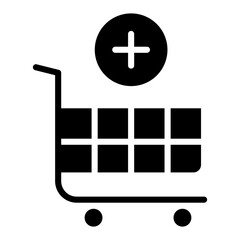 Add To Cart Glyph Icon