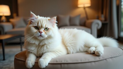 Obraz premium cat on a chair