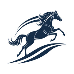 horse silhouette vector design illustration