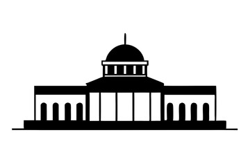 Obraz premium Government Building silhouette