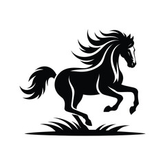 horse silhouette vector design illustration