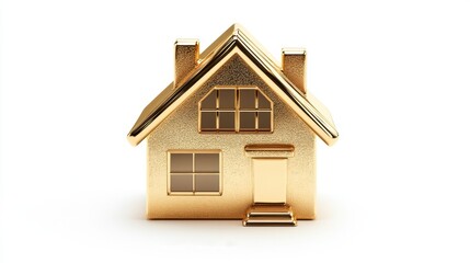 Gold colored house featuring a window and a door in a residential neighborhood setting
