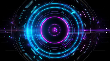 Fototapeta premium A colorful circle with a purple and blue center