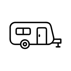 camper trailer icon design