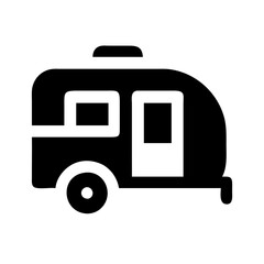camper trailer icon design