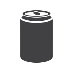 Soda can icon vector in flat style. Dented soda can icon. Beverage, beer and brewing sign and symbol. Vector illustration