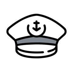 captain cap icon design