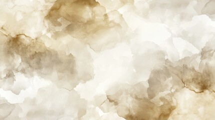 The image is a watercolor painting of a cloudy sky with a light brown background